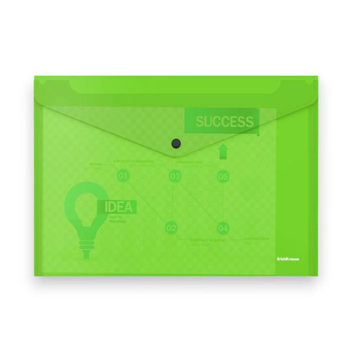 Picture of A4 BUTTON ENVELOPE SOLID NEON GREEN
